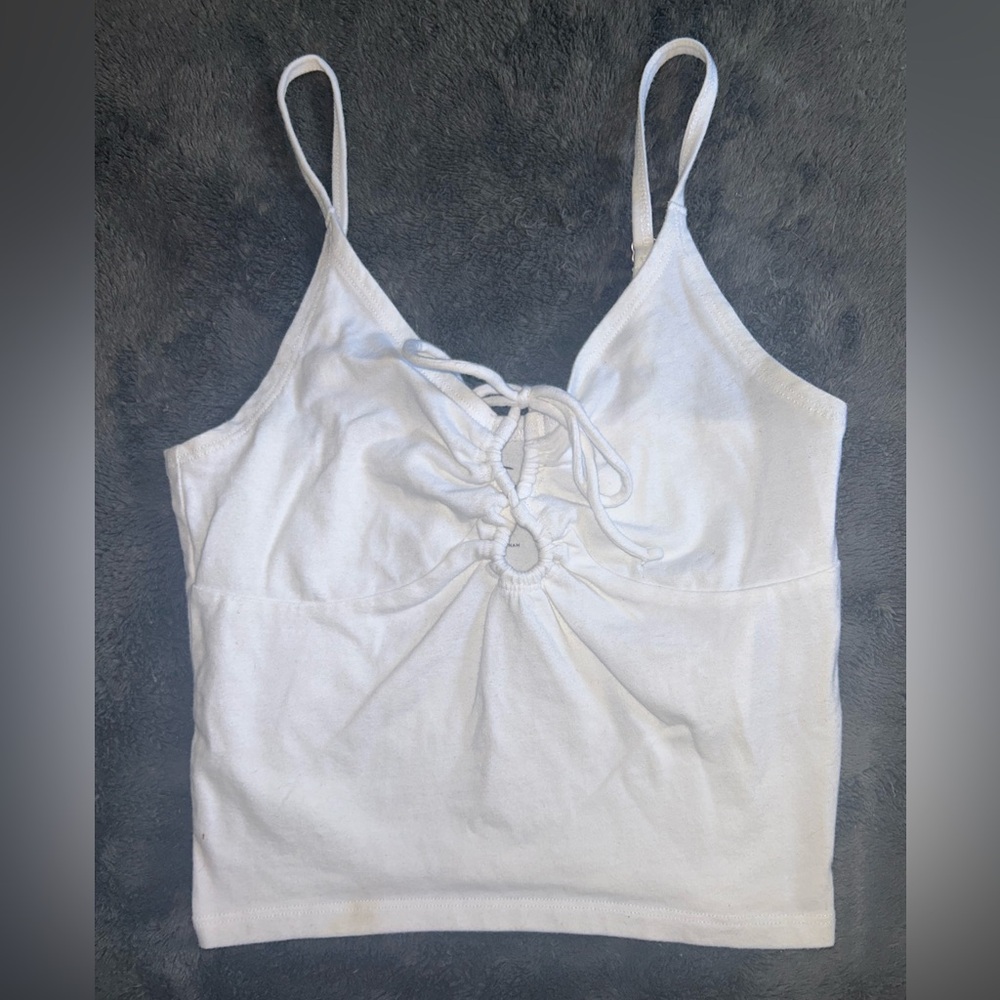 Hollister white tank top. Size XS